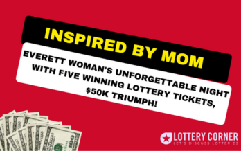 Everett Woman's Unforgettable Night with Five Winning Lottery Tickets, $50K Triumph!